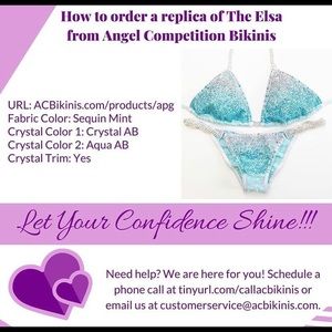 Brand new with tags angel competition bikini